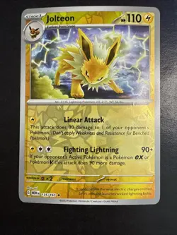 Jolteon Reverse Holo NM 135/165 Scarlet & Violet 151 Pokemon Card - Image 2