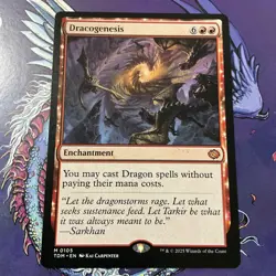 MTG Magic the Gathering Dracogenesis (105/471) Tarkir Dragonstorm NM Mythic Card - Image 1