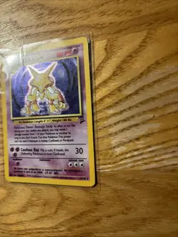 Pokemon Alakazam TCG Card 1/130 Base Set 2 Holo Unlimited Rare - Image 2