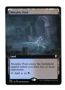 MTG Commander Legends Baldur's Gate Morphic Pool #603 Rare Extended Art NM AD91 - Image 1