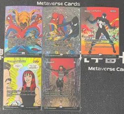 Magic MTG Leyline Binding Silkguard Foil Borderless Marvel Spider-Man Lot*5 - Image 1