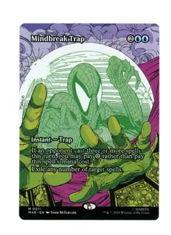 MTG Marvel Universe Spider-Man Mindbreak Trap #0011 Borderless Mythic Rare AD91 - Image 1