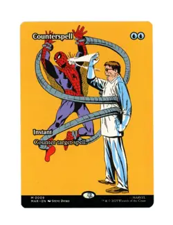 MTG Marvel Universe Spider-Man Counterspell #0009 Borderless Mythic Rare NM AD91 - Image 1