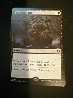 Demonic Tutor #0150 - MTG Commander Masters -Near Mint Regular - Image 1
