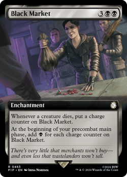 Black Market (Extended Art) [Fallout] Magic MTG - Image 1