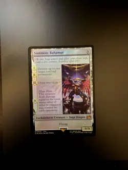 MTG Final Fantasy English Summon: Bahamut 0001 Foil - Image 1