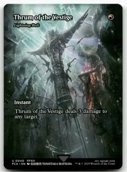 Thrum of the Vestige - Lightning Bolt (Showcase) #40 MTG Final Fantasy FCA NM X1 - Image 1