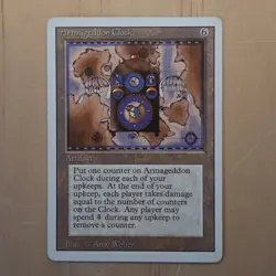 Armageddon Clock | Revised - Artifact - NM - MAGIC THE GATHERING - FREE SHIP - Image 1