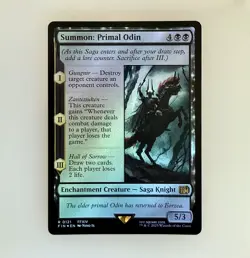 Magic the Gathering: Summon: Primal Odin Final Fantasy Foil NM - Image 1