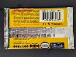 1999 Pokemon Base Set Booster Pack Sealed Charizard Art Black Triangle Error - Image 2