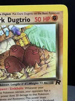 Pokemon TCG WOTC Team Rocket Dark Dugtrio 23/82 Regular Rare Unlimited LP! - Image 3