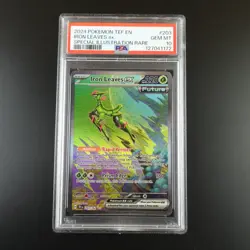 PSA 10 Iron Leaves ex 203/162 Pokemon Temporal Forces Graded Card - Image 1