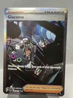 Pokemon TCG Giacomo Trainer Card 267/193 SV Paldea Evolved NM Mint - Image 2