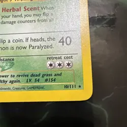 Meganium 10/111 Holo Rare 2000 Neo Genesis Pokemon Card 1 - Image 3