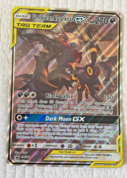Pokemon TCG JumboCard - Umbreon & Darkrai GX 2020 SM241 Promo Card Dark Moon GX - Image 1