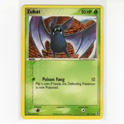 Pokemon TCG Zubat 88/113 EX Delta Species Regular Common Card EN-LP 2005 - Image 1