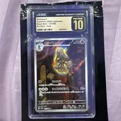 CGC 10 Pristine Beheeyem 127/086 AR Art Rare Black Bolt sv11B Pokemon Card - Image 1