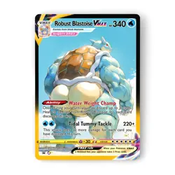 Fan Art Pokemon Holo Custom Card - Robust Blastoise | VMAX Gigantamax | Full Art - Image 1