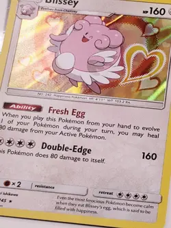 HOLO Blissey 102/145 VLP / NM - Guardians Rising Sun Moon Pokemon Card - Image 2