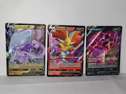 Pokemon Lost Origin V Card Lot Of 3 Delphox 027/196, Drapion 118/198, Goodra 135 - Image 1