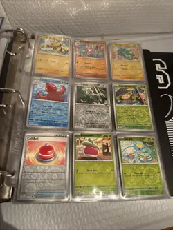 Pokemon Card Binder Card Collection lot of 225 different holos either reverse - Image 2