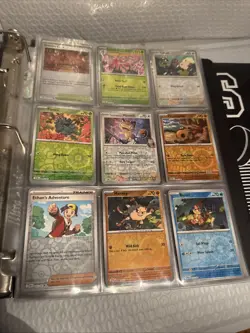 Pokemon Card Binder Card Collection lot of 225 different holos either reverse - Image 3