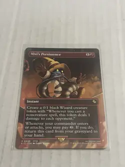 Vivi's Persistence Borderless 0458 Non-Foil Regular MTG Final Fantasy English - Image 1