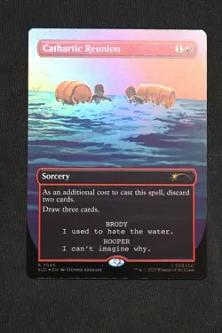 Cathartic Reunion 7045 Foil MTG Jaws Secret Lair - Image 1