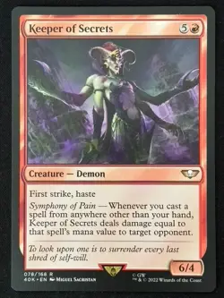 1x MTG Keeper of Secrets - Universes Beyond: Warhammer 40,000 (40K) #78 - Magic - Image 1