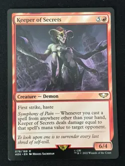 1x MTG Keeper of Secrets - Universes Beyond: Warhammer 40,000 (40K) #78 - Magic - Image 3