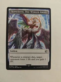 Emblem - Sephiroth, One-Winged Angel Robot Double-Sided Token Final Fantasy - Image 1