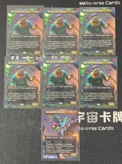 Magic MTG Doc Ock,Evil Inventor Borderless Marvel Spider-Man Lot*7 - Image 1