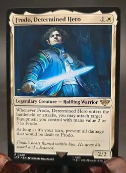 Frodo, Determined Hero The Lord of the Rings MTG Regular Near Mint - Image 1