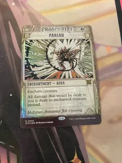 MTG - PARIAH - RARE - THUNDER JUNCTION: BREAKING NEWS - NM - FOIL - Image 1