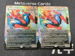 Magic MTG Spectacular Spider-Man R 0014 Foil Borderless Marvel Spider-Man Lot*2 - Image 1