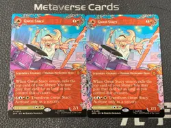 Magic MTG Gewn Stacy M 0209 Borderless Marvel Spider-Man Lot*2 - Image 1