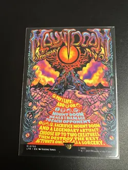 Mount Doom Poster Art Mtg LOTR NM - Image 1