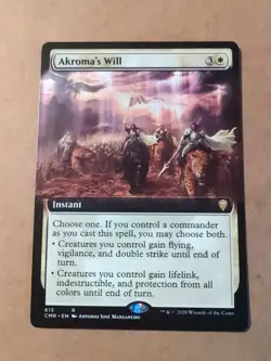 Akroma's Will (Extended Art) Commander Legends Regular - Image 1