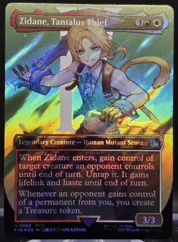 Zidane, Tantalus Thief #550 Final Fantasy Borderless Surge Foil Uncommon - Image 1