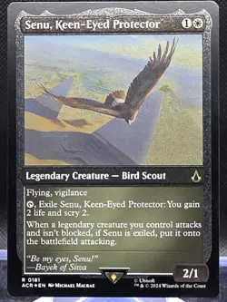 Senu, Keen-Eyed Protector #181 Assassin's Creed Etched Foil Rare - Image 1