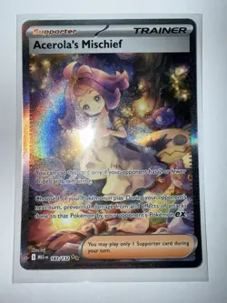 Pokemon TCG Mega Evolutions Acerola’s Mischief SIR 183/132 Near Mint - Image 1