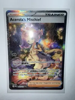 Pokemon TCG Mega Evolutions Acerola’s Mischief SIR 183/132 Near Mint - Image 3