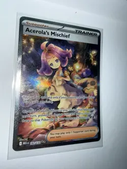 Pokemon TCG Mega Evolutions Acerola’s Mischief SIR 183/132 Near Mint - Image 4