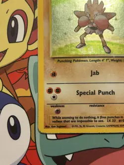 Hitmonchan 7/102 Rare Holo 1999 Base Set Pokemon TCG HP - Image 4