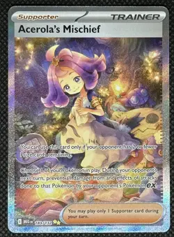 Pokemon TCG Mega Evolution Acerola's Mischief 183/132 Special Illustration Rare - Image 1