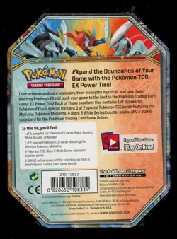 Pokemon Factory Sealed 2013 Black Kyurem EX Black & White Tin Plasma Storm Pack - Image 2