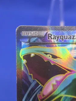 Pokemon XY Roaring Skies Rayquaza EX 104/108 Full Art Ultra Rare DMG/CREASED - Image 3