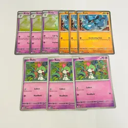 PROMO LOT (9) Pokemon TCG: Riolu Ralts Kirlia Cosmos HOLO Me:01 Mega Evolution - Image 1