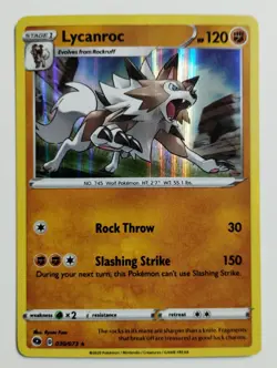 Pokemon TCG *Lycanroc* 030/073 Champions Path Rare Holo NEW - Image 1