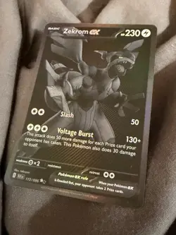 Zekrom EX 172/086 Rare Pokemon TCG Black Bolt AV Near Mint Ungraded Single - Image 2
